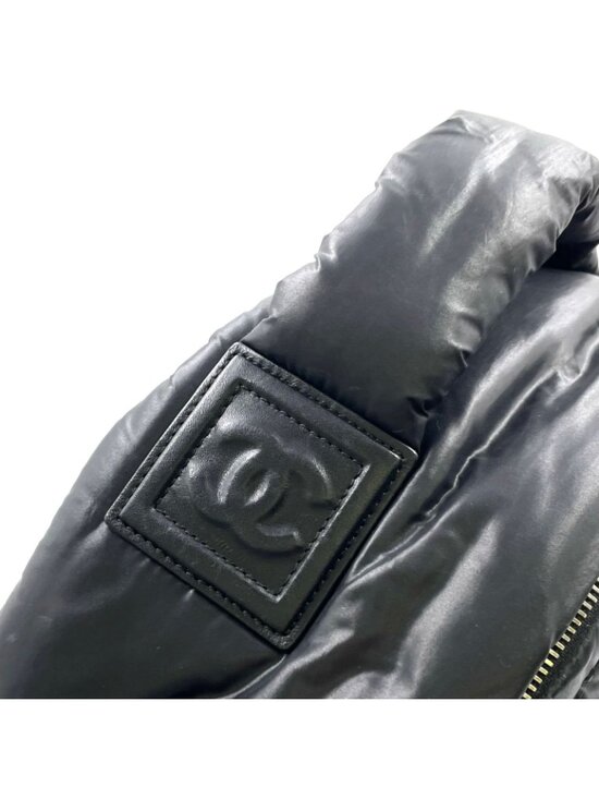 Chanel Coco Cocoon Quilted Leather Nylon Black Backpack Silver main image 13